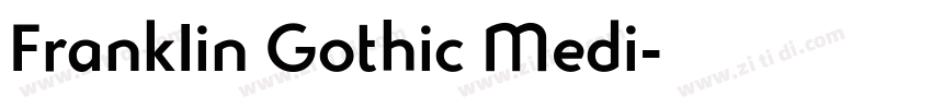 FrankIin Gothic Medi字体转换